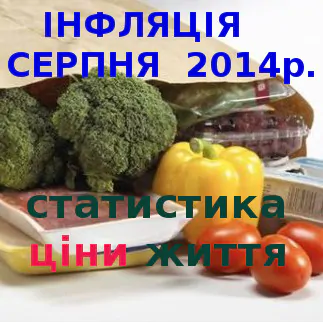Індекс інфляції 2014р., серпень